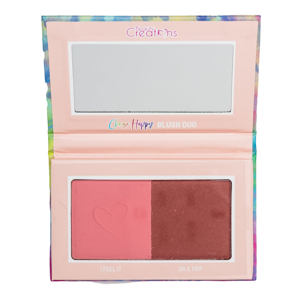 Beauty Creations Blush Duo Palette CHOOSE HAPPY