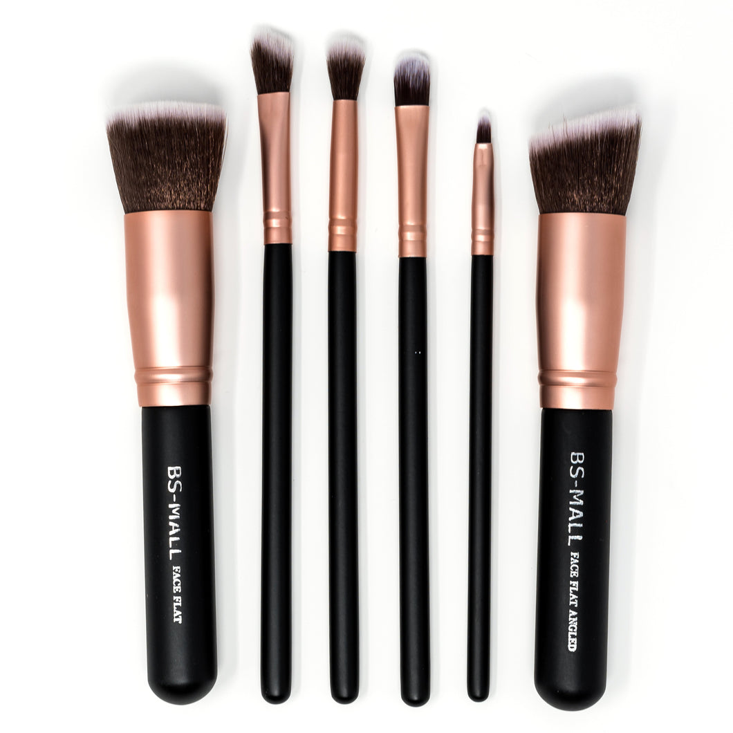 BS Mall Makeup Brush Set BLACK/ROSE GOLD